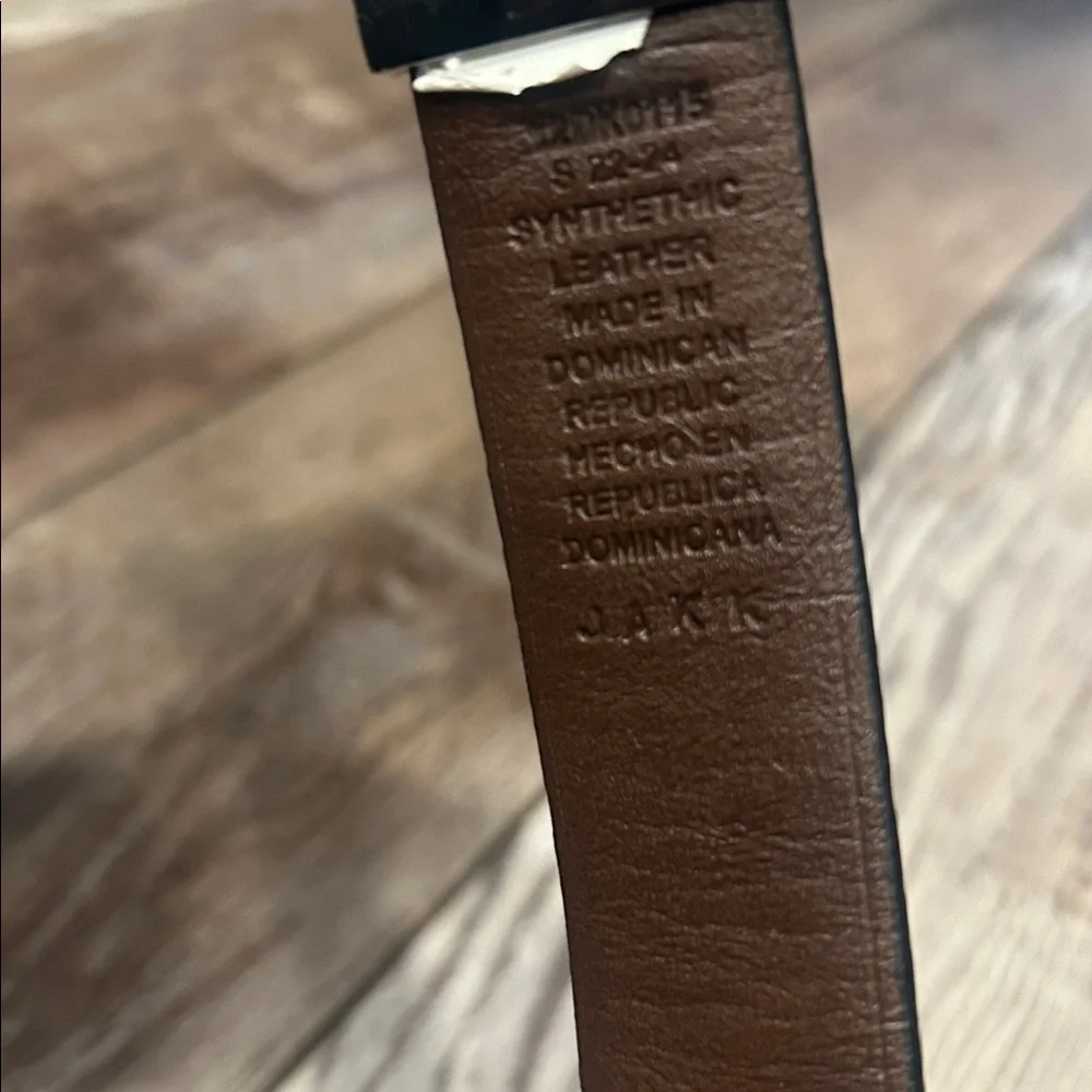 Dockers Boys Dual-Tone Leather Reversible Belt with Silver Hardware